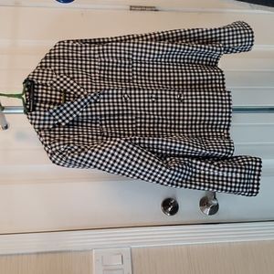 Rundholz black & white checked shirt / light jacket